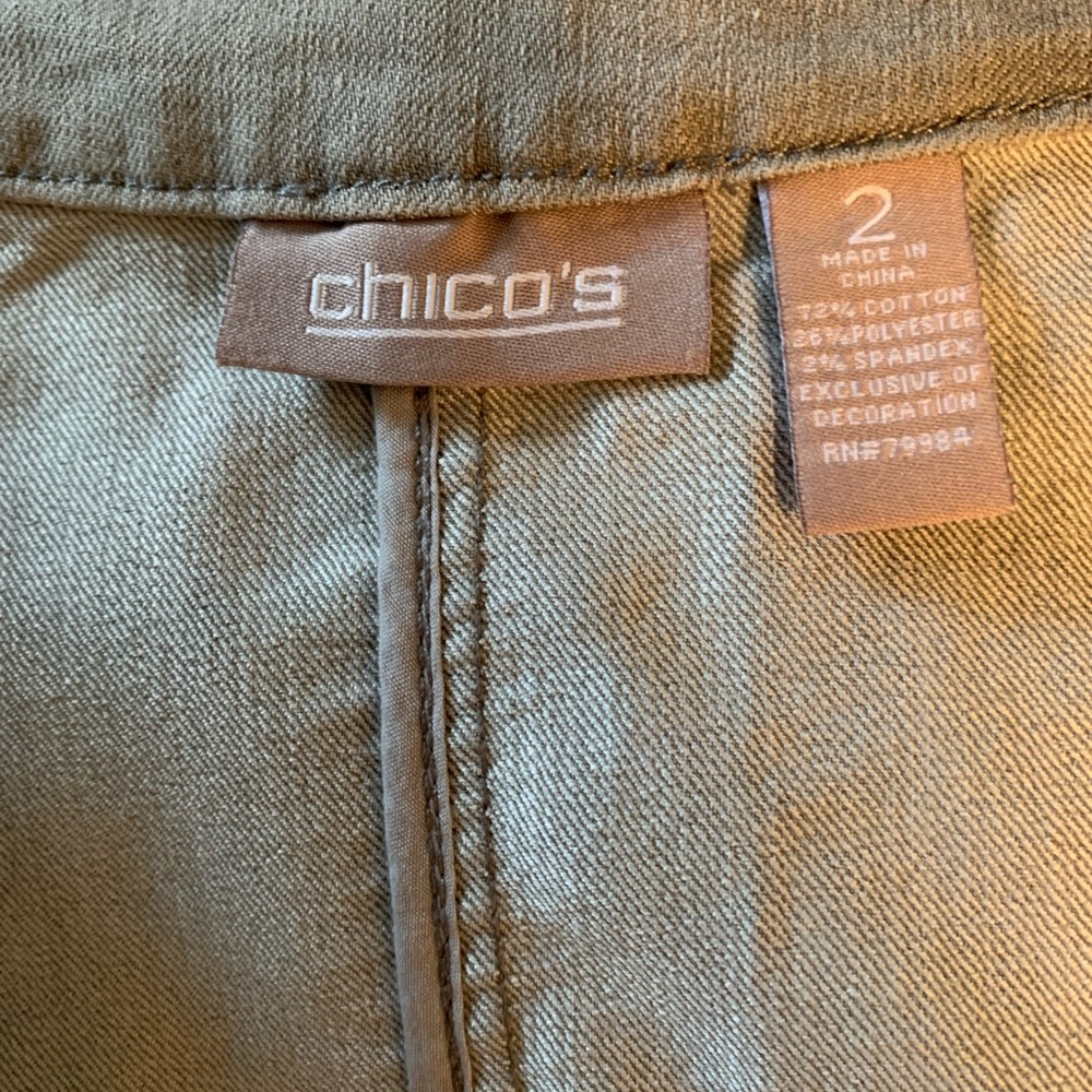 Chico's Light Gray Denim Jacket - Picture 5 of 5